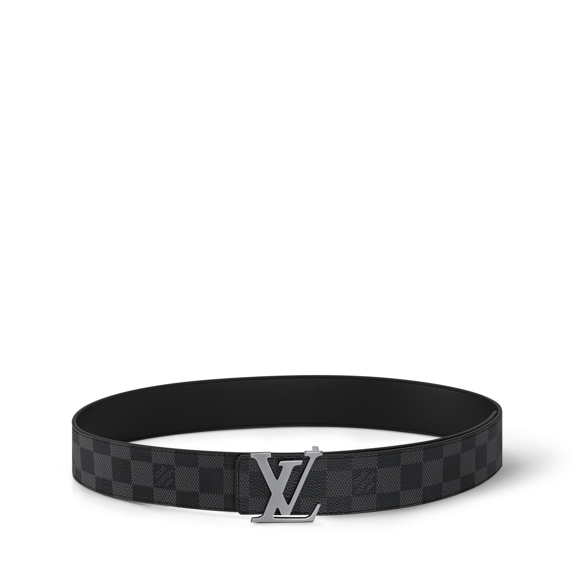 LV Initiales 40mm Reversible Belt Damier Graphite Canvas - Men